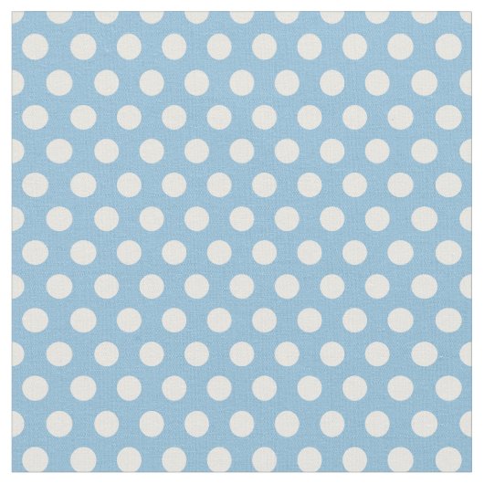 Tissu Pois bleu ciel (Fermer)