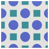 Tissu Pois bleus et carrés verts (Fermer)