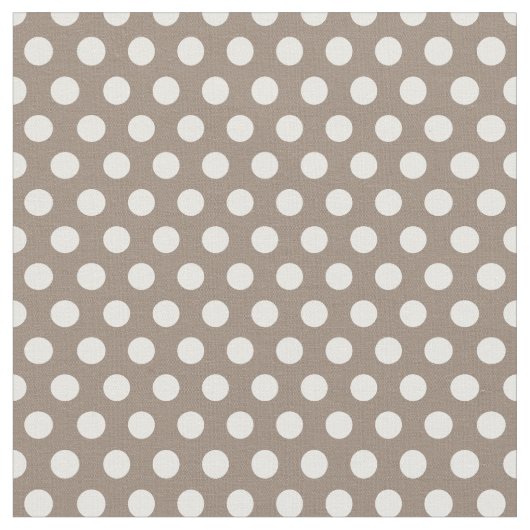 Tissu Pois Brown Mocha (Fermer)