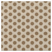 Tissu Pois Brown sur Tan Fabric (Fermer)