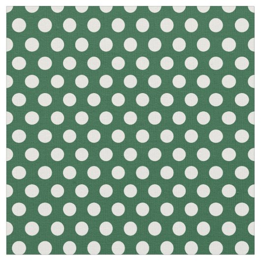 Tissu Pois de Hunter Green (Fermer)