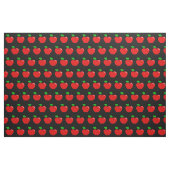 Tissu Pois de la pomme rouge brillante (Fat Quarter)