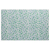 Tissu pois d'impression chic couleur vert bleu de guépar (Fat Quarter)