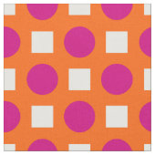 Tissu Pois Fuchsia orange (Fermer)