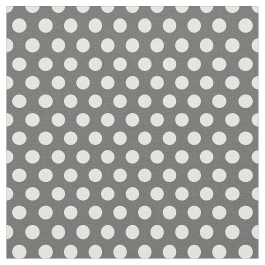 Tissu Pois gris charbon (Fermer)