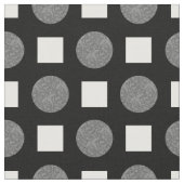 Tissu Pois gris et noir (Fermer)