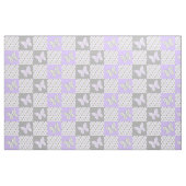 Tissu Pois gris-papillon (Yard)