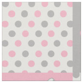 Tissu Pois gris rose papillon (Fermer)