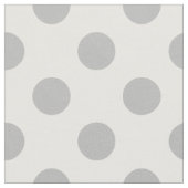 Tissu Pois gris sur blanc (Fermer)