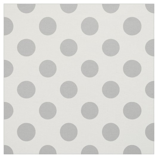 Tissu Pois gris sur blanc (Échantillon)