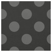 Tissu Pois gris sur le noir (Fermer)