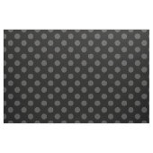 Tissu Pois gris sur le noir (Fat Quarter)