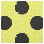 Tissu Pois Jaune Et Noir (Échantillon)