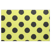 Tissu Pois Jaune Et Noir (Fat Quarter)