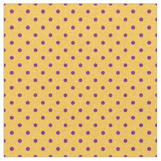 Tissu Pois jaune et pourpre lumineux