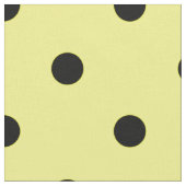 Tissu Pois jaune noir (Fermer)