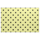 Tissu Pois jaune noir (Fat Quarter)
