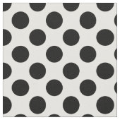 Tissu Pois, Motif Polka Dot, noir et blanc (Fermer)