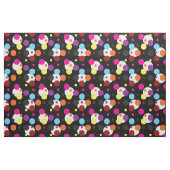 Tissu Pois multicolores sur noir (Fat Quarter)