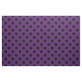 Tissu Pois noir sur le pourpre de prune (Fat Quarter)