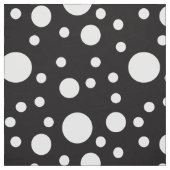 Tissu Pois noirs et blancs (Échantillon)