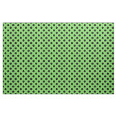 Tissu pois noirs sur le vert citron (Yard)