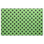 Tissu pois noirs sur le vert citron (Fat Quarter)