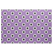Tissu Pois noirs sur violet (Fat Quarter)