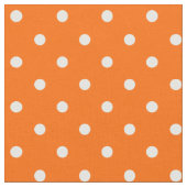 Tissu Pois orange (Fermer)