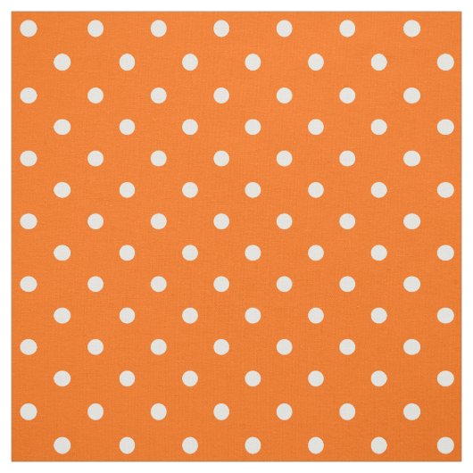 Tissu Pois orange (Échantillon)