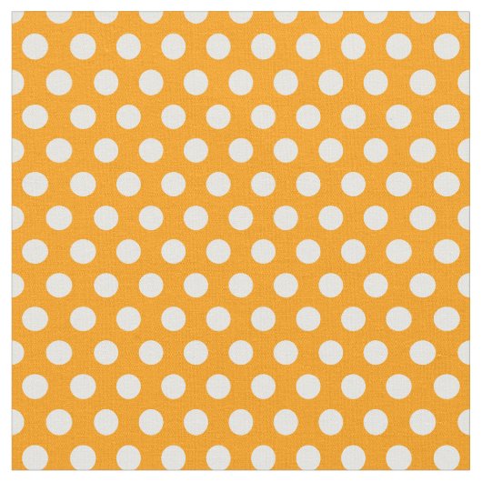 Tissu Pois orange (Fermer)