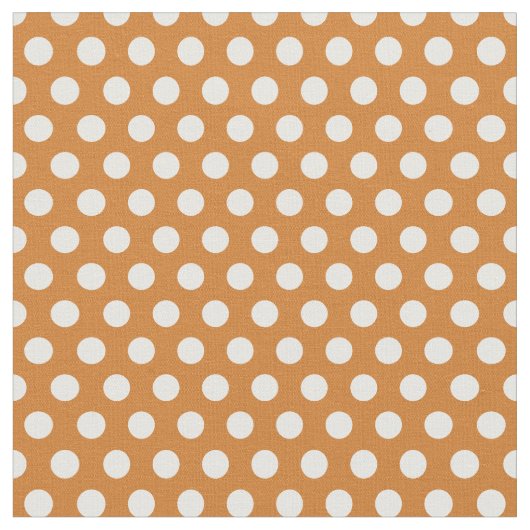 Tissu Pois orange brûlés (Fermer)