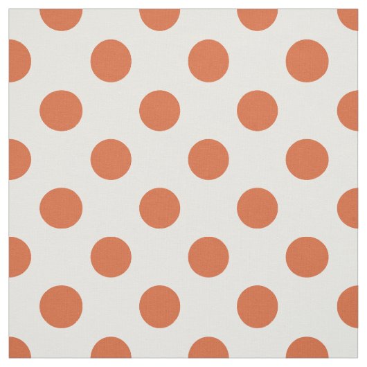 Tissu Pois orange brûlés (Échantillon)