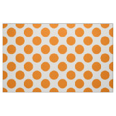 Tissu Pois orange sur blanc (Fat Quarter)