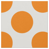 Tissu Pois orange sur blanc (Détail)