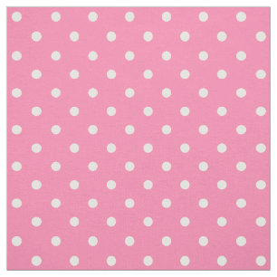 Tissu Pois rose