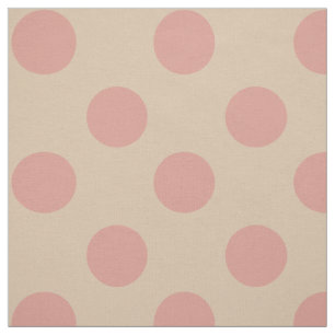 Tissu : Pois rose et rose-clair