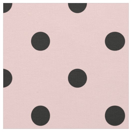 Tissu Pois rose noir (Fermer)