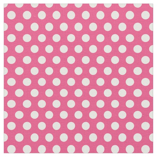 Tissu Pois roses chauds (Fermer)
