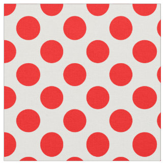 Tissu Pois rouges