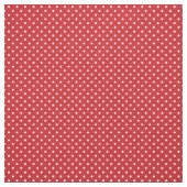Tissu Pois rouges et blancs (Échantillon)