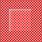 Tissu Pois rouges et blancs (Carreau)