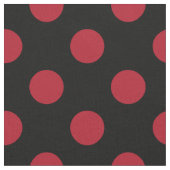 Tissu pois rouges et noirs (Fermer)