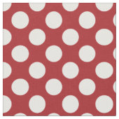 Tissu Pois rouges, Motif à points polka, points, pointil (Fermer)