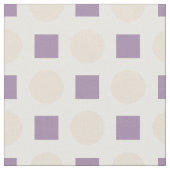 Tissu Pois tan et carrés lavande (Fermer)