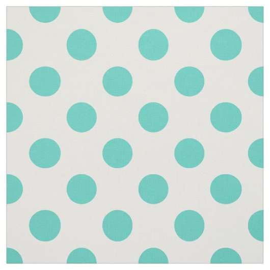 Tissu Pois turquoise (Échantillon)