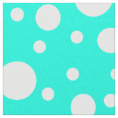 Tissu Pois turquoise (fermé)