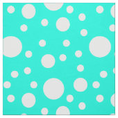 Tissu Pois turquoise (Échantillon)