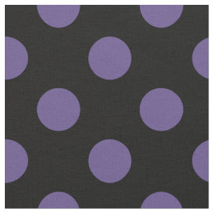 Tissu Pois ultra violets en noir
