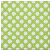 Tissu Pois vert pomme et blanc (Échantillon)